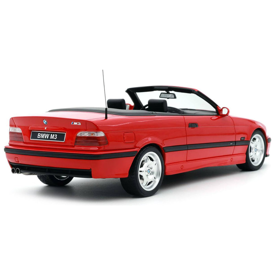 1995 BMW E36 M3 Convertible Bright Red Limited Edition to 2500 pieces Worldwide 1/18 Model Car by Otto Mobile