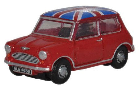 Oxford Diecast N Red/Union Jack Austin Mini