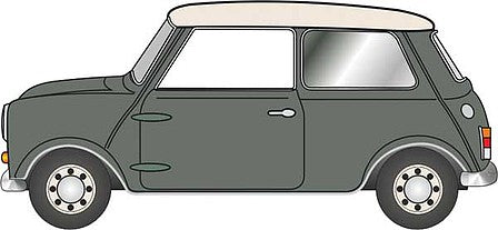 Oxford Diecast N Grey-OEW Classic Mini