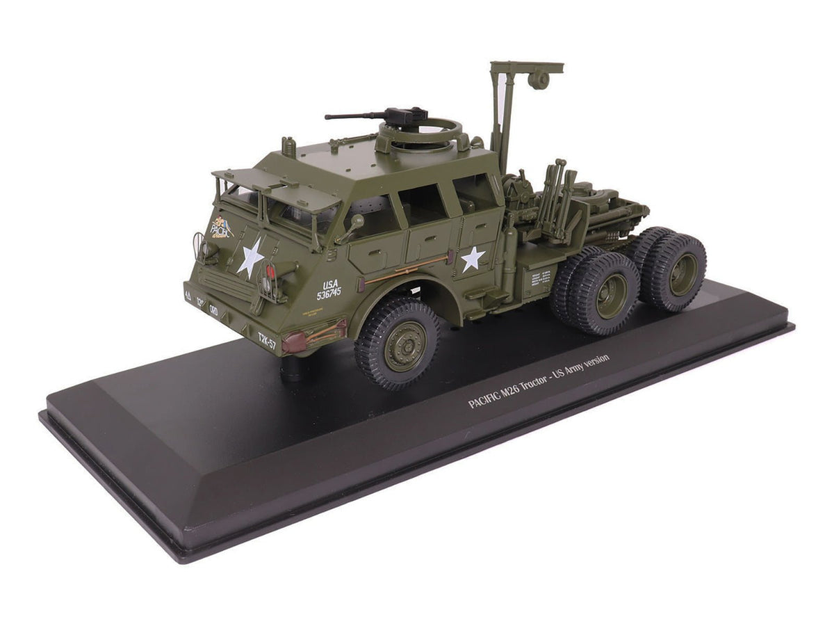 Pacific M26 Tractor Olive Drab "United States Army" 1/43 Diecast Model by Militaria Die Cast-Militaria Die Cast-ModelCars.com