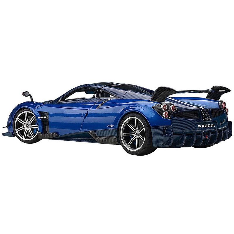 Pagani Huayra BC Blu Francia / Candy Blue Metallic with Carbon Accents 1/18 Model Car by Autoart - Autoart - ModelCars.com