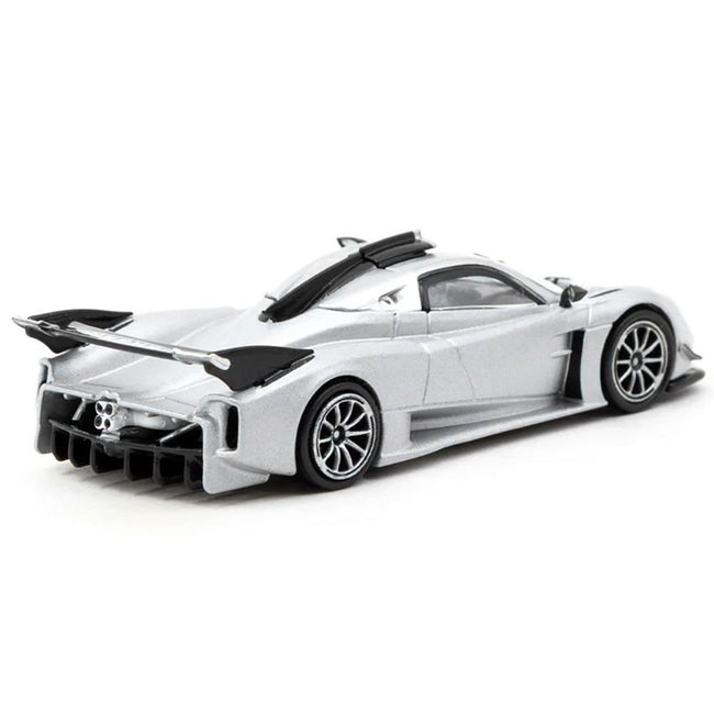 Pagani Huayra R Satin Silver Metallic "Global64" Series 1/64 Diecast Model by Tarmac Works-Tarmac Works-ModelCars.com