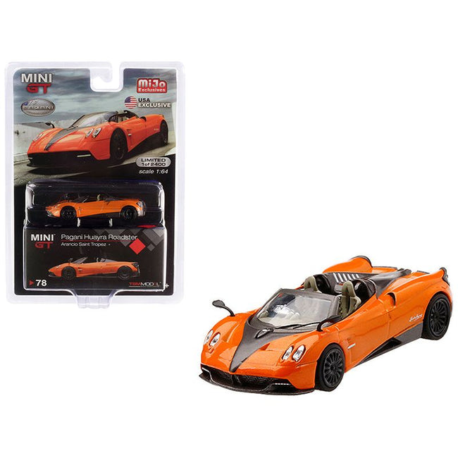 Pagani Huayra Roadster Arancio Saint Tropez / Orange Metallic Limited Edition to 2,400 pieces Worldwide 1/64 Diecast Model Car by True Scale Miniatures - True Scale Miniatures - ModelCars.com