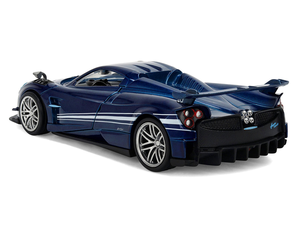 Pagani Huayra Roadster BC Blue Metallic with White Stripes "Fast X" (2023) Movie "Fast & Furious 25th Anniversary" Series 1/32 Diecast Model Car by Jada-Jada-ModelCars.com