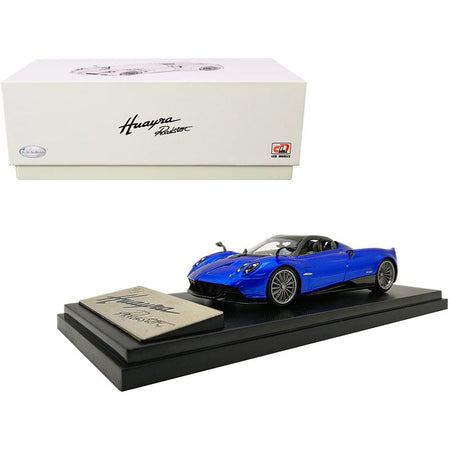 Pagani Huayra Roadster Blue Metallic with Carbon Accents 1/43 Diecast Model Car by LCD Models - LCD Models - ModelCars.com