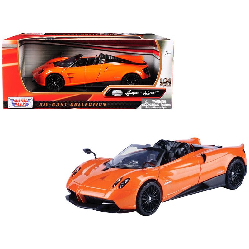 Pagani Huayra Roadster Orange 1/24 Diecast Model Car by Motormax - Motormax - ModelCars.com