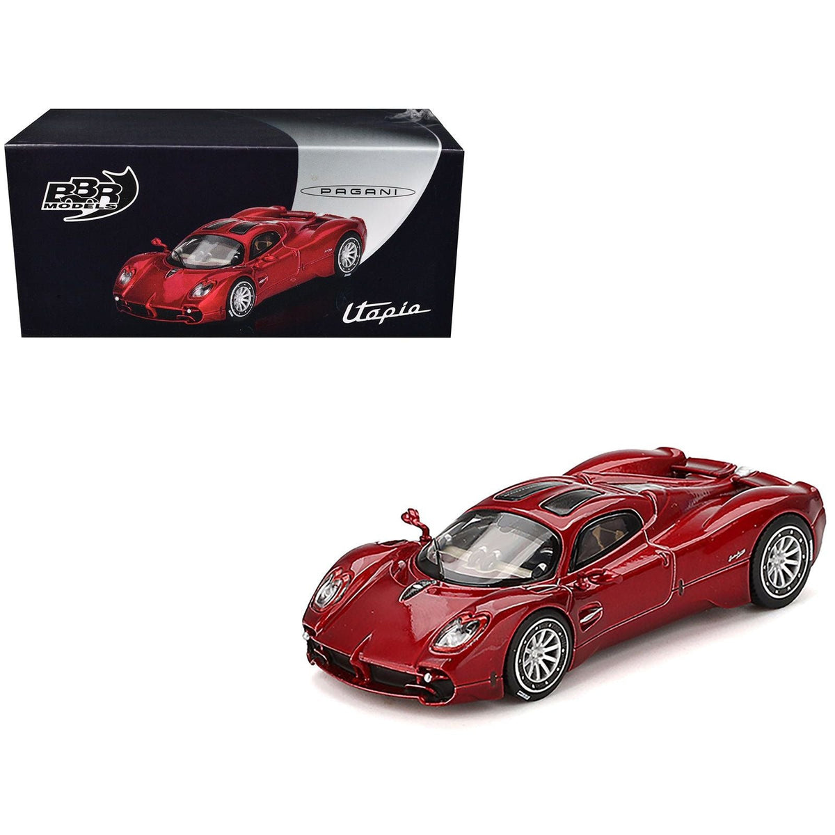 Pagani Utopia Dubai Red 1/64 Diecast Model Car by BBR-BBR-ModelCars.com