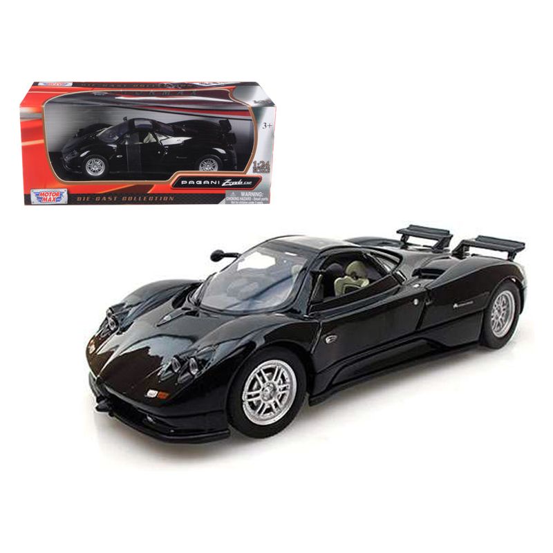 Pagani Zonda C12 Black 1/24 Diecast Car Model by Motormax - Motormax - ModelCars.com