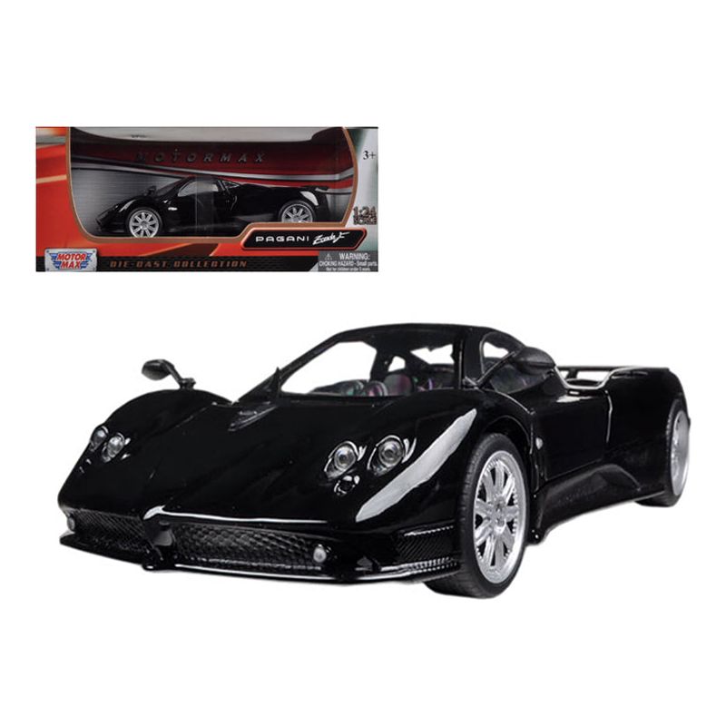 Pagani Zonda F Black 1/24 Diecast Car Model by Motormax - Motormax - ModelCars.com