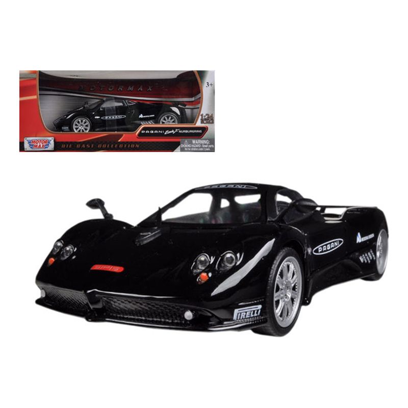 Pagani Zonda F Nurburgring Black 1/24 Diecast Car Model by Motormax - Motormax - ModelCars.com
