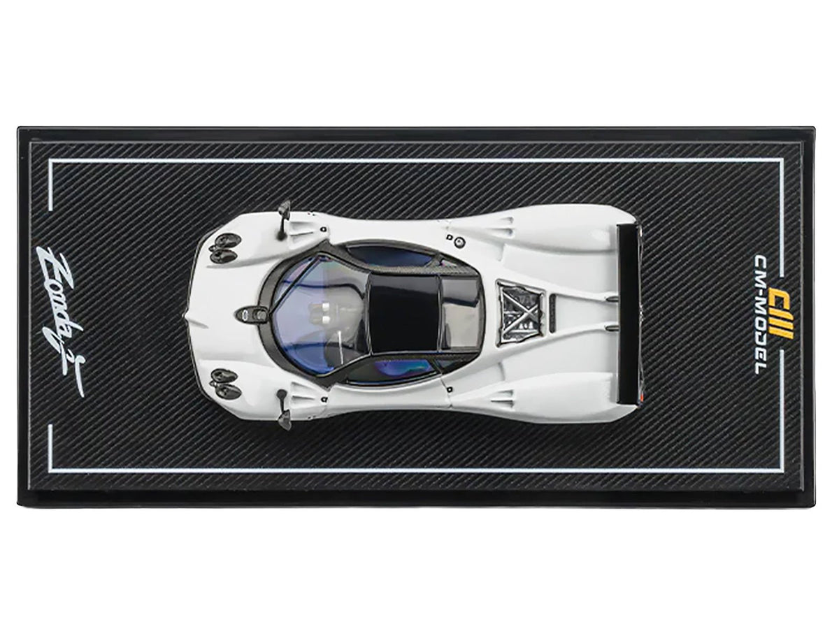 Pagani Zonda F Pearl White with Black Top 1/64 Diecast Model Car by CM Model-CM Models-ModelCars.com