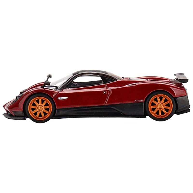 Pagani Zonda F Rosso Dubai Red Metallic with Black Top Limited Edition to 3000 pieces Worldwide 1/64 Diecast Model Car by Mini GT - Mini GT - ModelCars.com