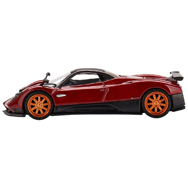 Pagani Zonda F Rosso Dubai Red Metallic with Black Top Limited Edition to 3000 pieces Worldwide 1/64 Diecast Model Car by True Scale Miniatures - True Scale Miniatures - ModelCars.com