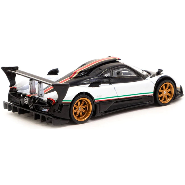 Pagani Zonda R Bianco Benny White and Black "Global64" Series 1/64 Diecast Model Car by Tarmac Works - Tarmac Works - ModelCars.com