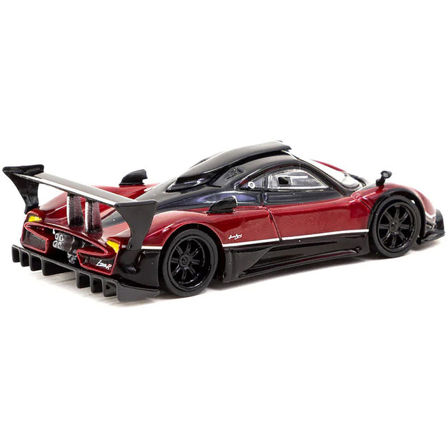 Pagani Zonda R Rosso Dubai Red Metallic and Black "Global64" Series 1/64 Diecast Model by Tarmac Works - Tarmac Works - ModelCars.com