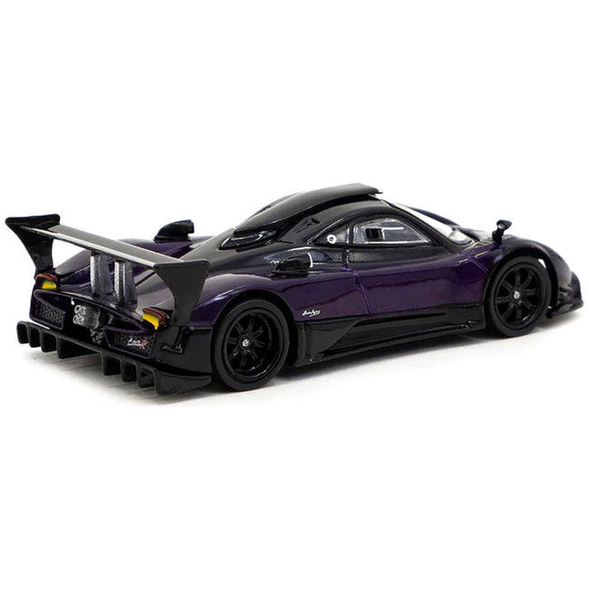 Pagani Zonda R Viola PSO Metallic and Black "Global64" Series 1/64 Diecast Model Car by Tarmac Works - Tarmac Works - ModelCars.com