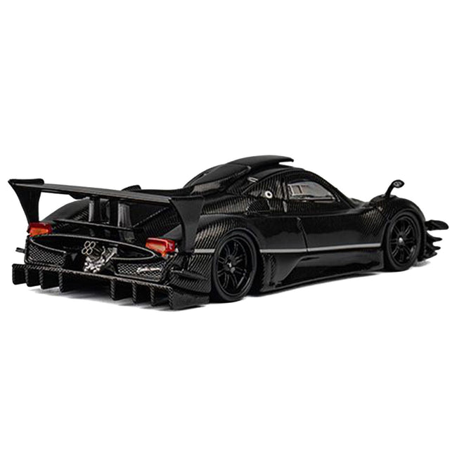 Pagani Zonda Revolucion Black Full Carbon with Extra Wheels 1/64 Diecast Model Car by CM Model-CM Models-ModelCars.com