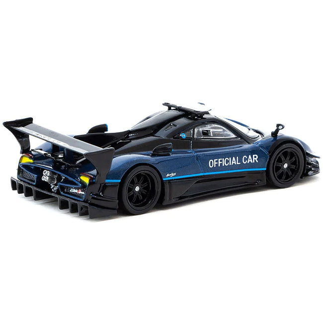 Pagani Zonda Revolucion Blue Metallic and Black "Official Car Suzuka 10 Hours" (2019) "Global64" Series 1/64 Diecast Model Car by Tarmac Works - Tarmac Works - ModelCars.com