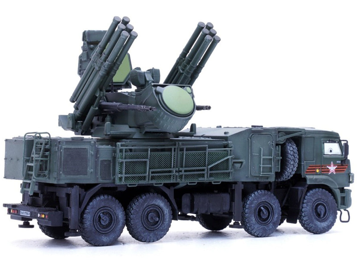 Pantsir S1 96K6 Self-Propelled Air Defense Weapon System "Victory Day Parade" Russian Army "Armor Premium" Series 1/72 Diecast Model by Panzerkampf-Panzerkampf-ModelCars.com