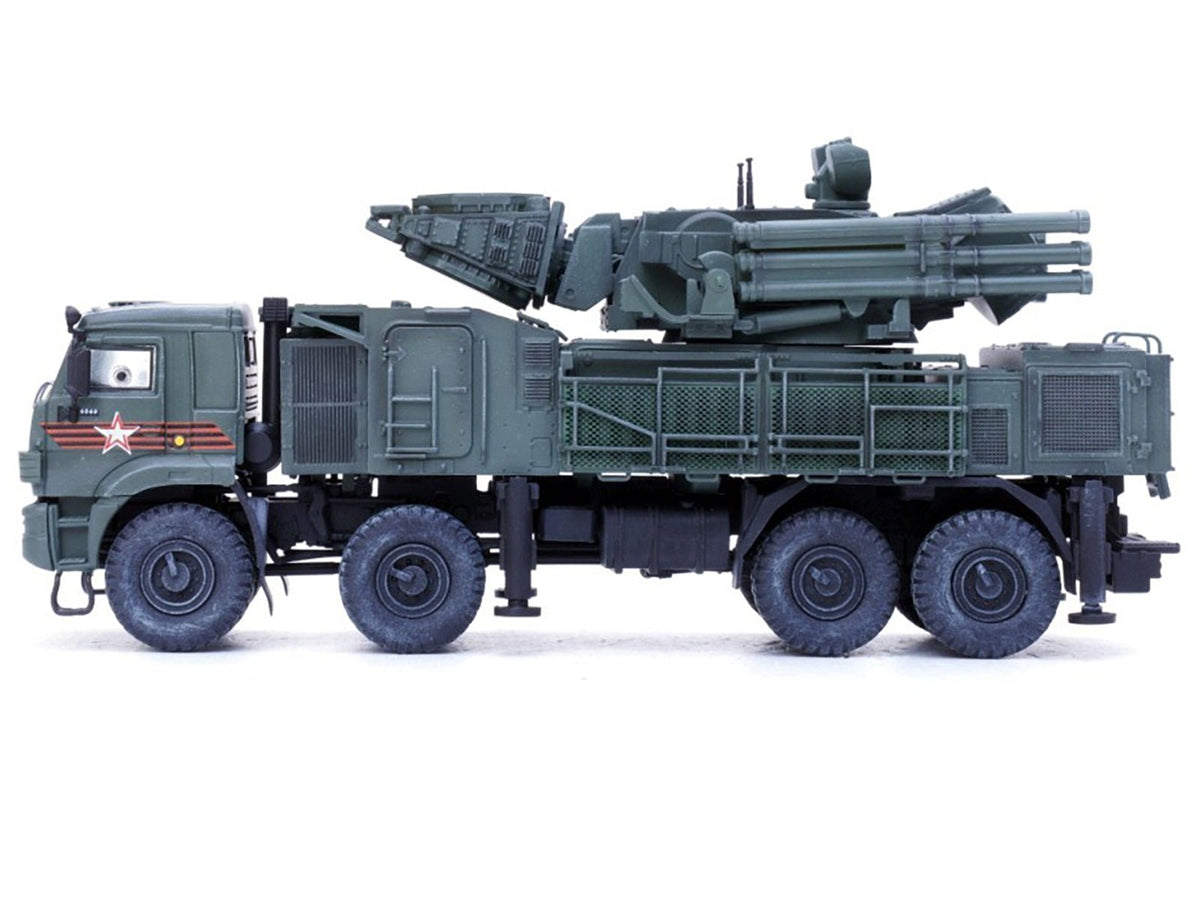 Pantsir S1 96K6 Self-Propelled Air Defense Weapon System "Victory Day Parade" Russian Army "Armor Premium" Series 1/72 Diecast Model by Panzerkampf-Panzerkampf-ModelCars.com
