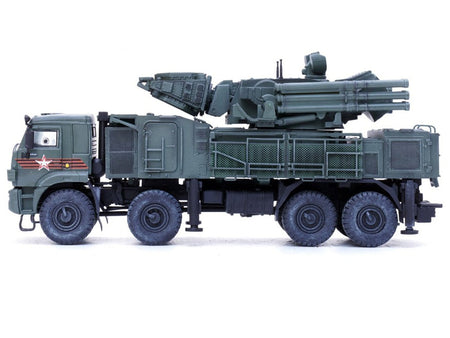 Pantsir S1 96K6 Self-Propelled Air Defense Weapon System "Victory Day Parade" Russian Army "Armor Premium" Series 1/72 Diecast Model by Panzerkampf-Panzerkampf-ModelCars.com