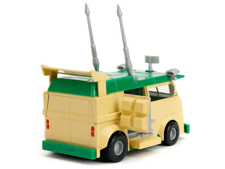 Party Wagon Green and Beige "Teenage Mutant Ninja Turtles" "Hollywood Rides" Series Diecast Model Car by Jada-Jada-ModelCars.com