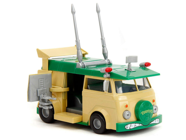 Party Wagon Green and Beige "Teenage Mutant Ninja Turtles" "Hollywood Rides" Series Diecast Model Car by Jada-Jada-ModelCars.com