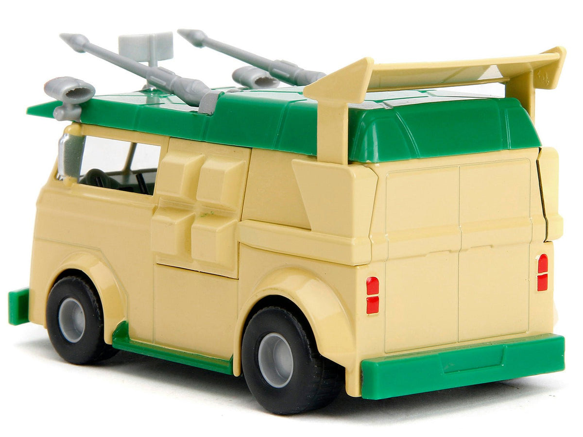 Party Wagon Green and Beige "Teenage Mutant Ninja Turtles" "Hollywood Rides" Series Diecast Model Car by Jada-Jada-ModelCars.com