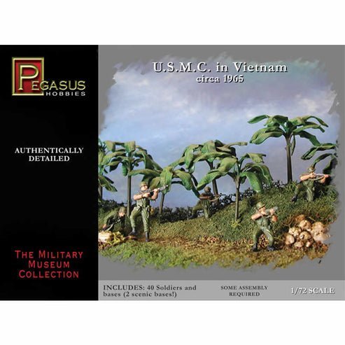 PEG7401 USMC in Vietnam Circa 1965 1/72 Scale Plastic Soldiers Pegasus-Pegasus-ModelCars.com
