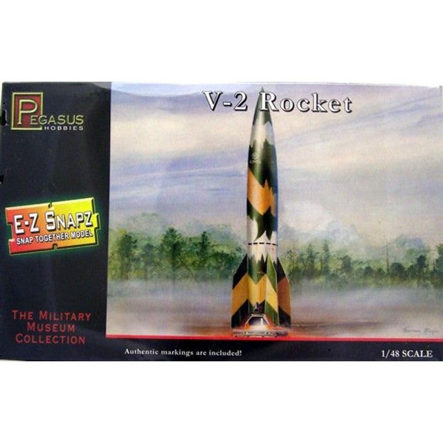PEG8416 1:48 Pegasus EZ Snap V-2 Rocket-Pegasus-ModelCars.com