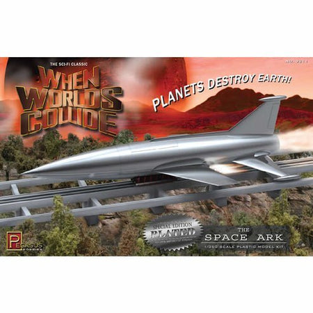 PEG9211 Space Ark When Worlds Collide 1/350 Scale Silver Finish Plastic-Pegasus-ModelCars.com