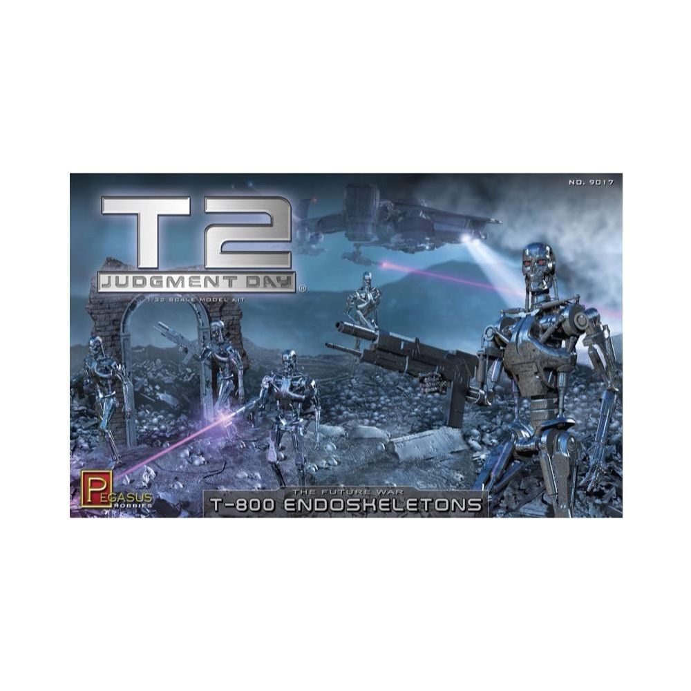 Pegasus 1/32 Terminator 2 T - 800 Endoskeletons Plastic Model Kit [9017] - Pegasus - ModelCars.com