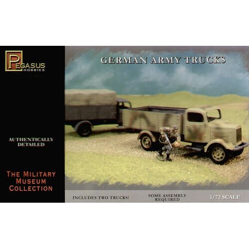 Pegasus 7610 German WWII Army Truck - 2 vehicles in box-Pegasus-ModelCars.com