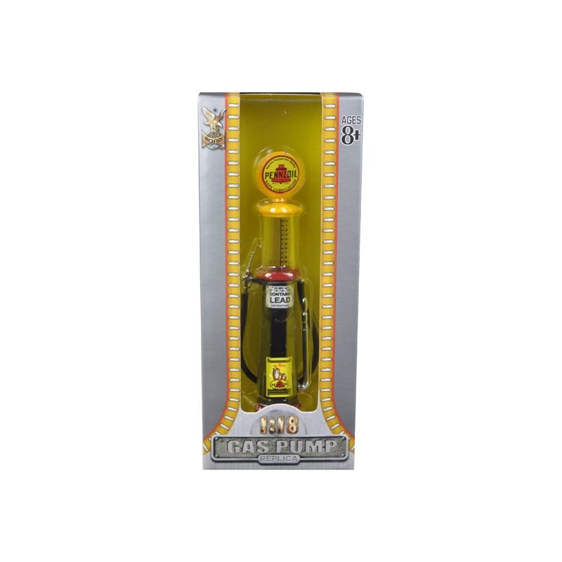 Pennzoil Gasoline Vintage Gas Pump Cylinder 1/18 Diecast Replica by Road Signature - Road Signature - ModelCars.com