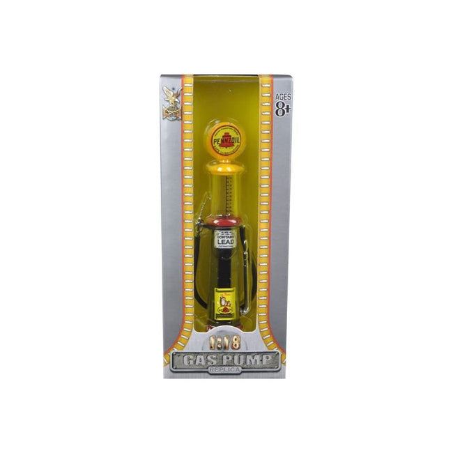 Pennzoil Gasoline Vintage Gas Pump Cylinder 1/18 Diecast Replica by Road Signature - Road Signature - ModelCars.com