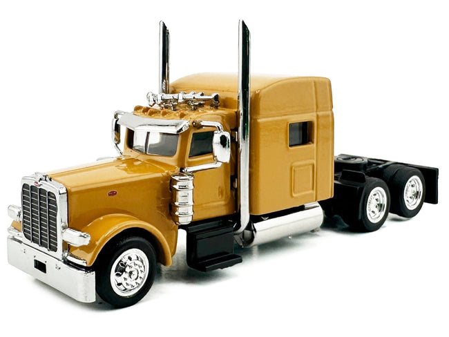 Peterbilt 389 Truck Tractor with Sleeper Cab Yellow 1/87 (HO) Scale Plastic Model Car by HO Logistics-HO Logistics Replicas-ModelCars.com