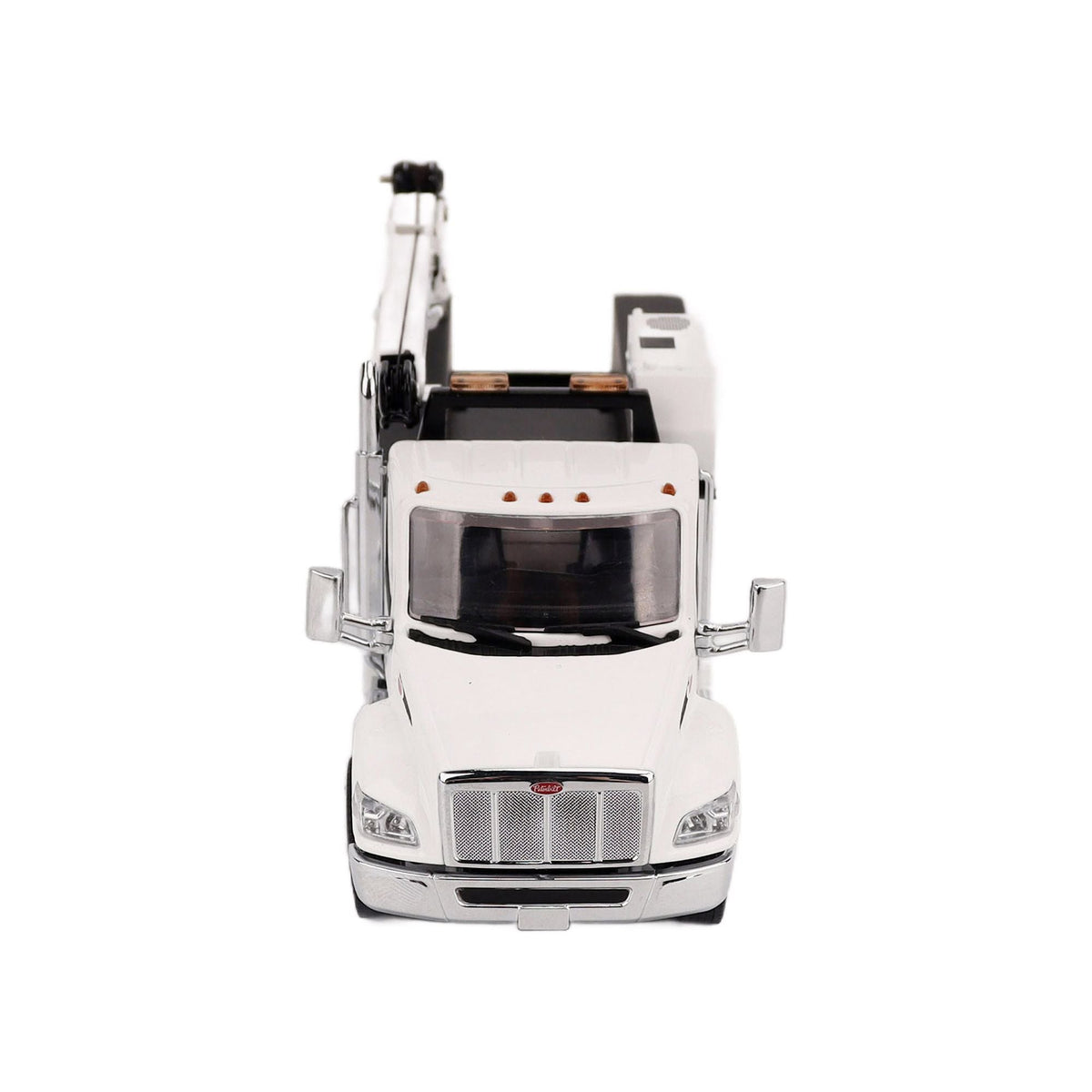 Peterbilt 536 Auto-Crane Titan85-Body HC14-Crane Work Truck with Miller EnPak White "Transport Series" 1/50 Diecast Model by Diecast Masters-Diecast Masters-ModelCars.com