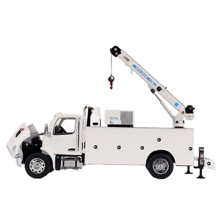 Peterbilt 536 Auto-Crane Titan85-Body HC14-Crane Work Truck with Miller EnPak White "Transport Series" 1/50 Diecast Model by Diecast Masters-Diecast Masters-ModelCars.com