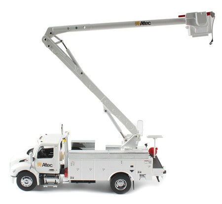 Peterbilt 536 Truck with Altec AA55 Aerial Service Body White "Transport Series" 1/32 Diecast Model by Diecast Masters-Diecast Masters-ModelCars.com