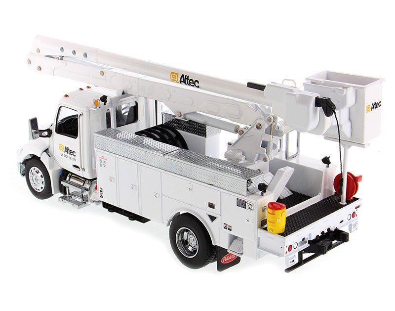 Peterbilt 536 Truck with Altec AA55 Aerial Service Body White "Transport Series" 1/32 Diecast Model by Diecast Masters-Diecast Masters-ModelCars.com