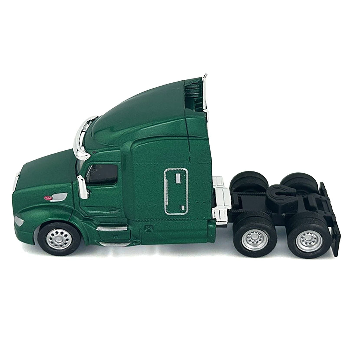 Peterbilt 579 Sleeper Cab Green Metallic 1/87 (HO) Plastic Model Car by HO Logistics-HO Logistics Replicas-ModelCars.com