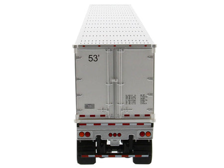 Peterbilt 579 UltraLoft Truck Tractor Red with "CAT Caterpillar" Mural Dry Van Trailer "Transport Series" 1/50 Diecast Model by Diecast Masters-Diecast Masters-ModelCars.com