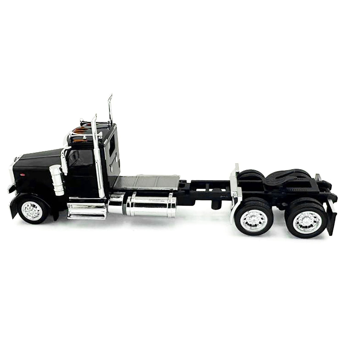 Peterbilt 589 2-Axel Day Cab Black 1/87 (HO) Plastic Model Car by HO Logistics-HO Logistics Replicas-ModelCars.com