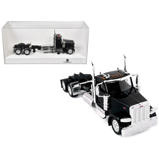 Peterbilt 589 2-Axel Day Cab Black 1/87 (HO) Plastic Model Car by HO Logistics-HO Logistics Replicas-ModelCars.com