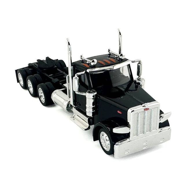 Peterbilt 589 3-Axel Day Cab Black 1/87 (HO) Plastic Model Car by HO Logistics-HO Logistics Replicas-ModelCars.com