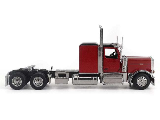 Peterbilt 589 Tandem-Axle Legendary Package Truck Tractor with 58" Sleeper Legendary Red "Transport Series" 1/64 Diecast Model by Diecast Masters-Diecast Masters-ModelCars.com
