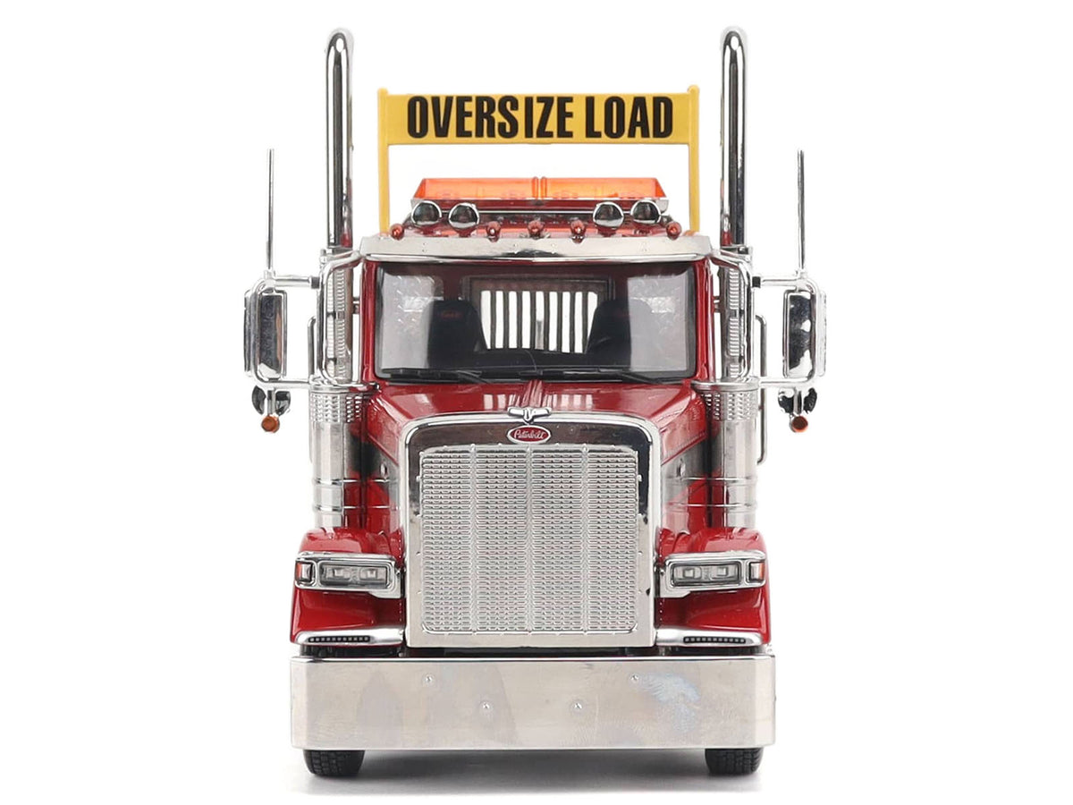 Peterbilt 589 Tandem-Axle Truck Tractor with Day Cab Legendary Red "Transport Series" 1/32 Diecast Model by Diecast Masters-Diecast Masters-ModelCars.com