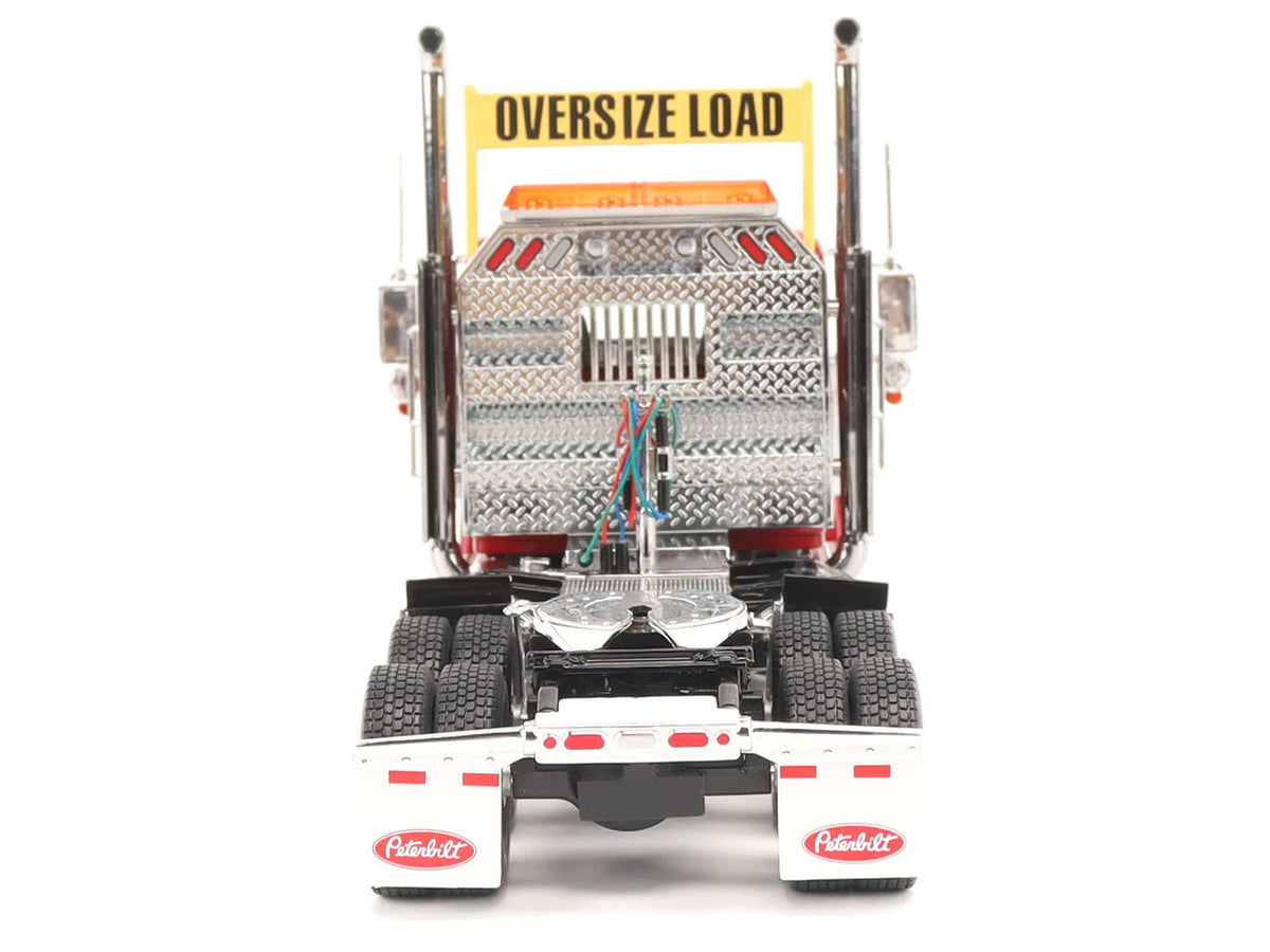Peterbilt 589 Tandem-Axle Truck Tractor with Day Cab Legendary Red "Transport Series" 1/32 Diecast Model by Diecast Masters-Diecast Masters-ModelCars.com