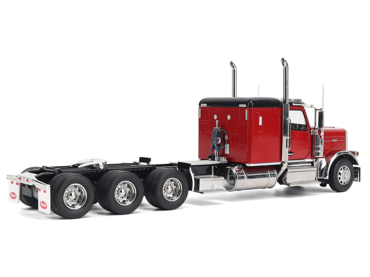 Peterbilt 589 Tridem-Axle Legendary Package Truck Tractor with 58" Sleeper Legendary Red "Transport Series" 1/32 Diecast Model by Diecast Masters-Diecast Masters-ModelCars.com