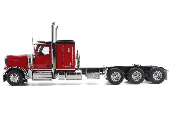 Peterbilt 589 Tridem-Axle Legendary Package Truck Tractor with 58" Sleeper Legendary Red "Transport Series" 1/32 Diecast Model by Diecast Masters-Diecast Masters-ModelCars.com